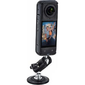Magnetic Mount for Insta360 X5 Metal Magnet Steering 360 Quick Car Holder 1/4 Screw Adapter Compatible with Insta 360 X5 X4/for Gopro Hero 13 12 for DJI Action 5 Pro Pocket 3/AKASO EK7000 Accessories