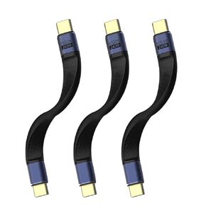 كابل شحن USB Flat (3 ، C-C 40/240W/3 ، 13 سم)