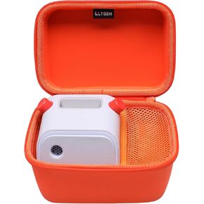حالة LTGEM متوافقة مع yoto player 3rd gen kids speaker و yoto card ، Orange (CASE فقط)