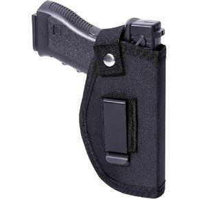 Concealed Carry Handgun Holster, Universal IWB/OWB Holster, Subcompact Compact Handguns, Right&Left Hand Use, Black