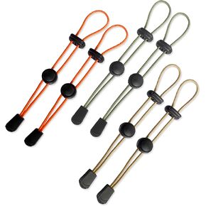 6-Pack Hiking Pole Holders - Backpack Attachments with Elastic Rope Fasteners for Trekking, Mountaineering, Camping etc Outdoor Sports (Army Green, Khaki, Orange)