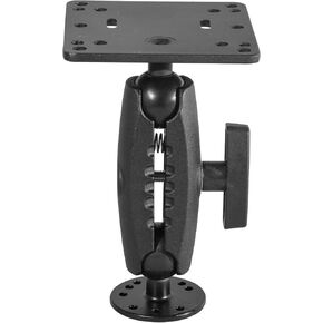 iBOLT 38mm / 1.5 inch Metal Circular AMPS Pattern to VESA 75 x 75 / VESA 100 x 100 Dual Ball Mount for Monitors, displays, or tvís- Featuring a 5-inch Aluminum 38mm Bizmount Arm