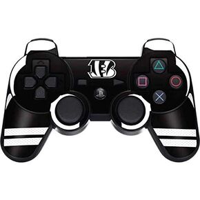 Skinit Decal Gaming Skin Compatible with PS3 Dual Shock Wireless Controller - Officially Licensed NFL Cincinnati Bengals Shutout Design