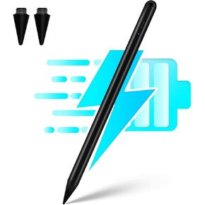 iPad A16 Pencil with Fast Charging, Palm Rejection, Tilt Sensitive, High Precision, Replacement for Original Apple Pencil Compatible with iPad 2018-2025, Air, Pro, Mini, White