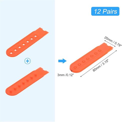 uxcell Snapback Strap Cover, Holes Plastic Adjustable Hat Snap Buckle Replacement for Cap Repairing in Kuwait