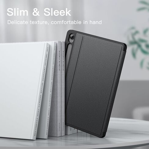 JETech Case for Samsung Galaxy Tab S10 FE Plus/S10 FE+ 13.1-Inch with S Pen Holder, Slim Folio Stand Protective Tablet Cover, Multi-Angle Viewing (Black) in Saudi Arabia