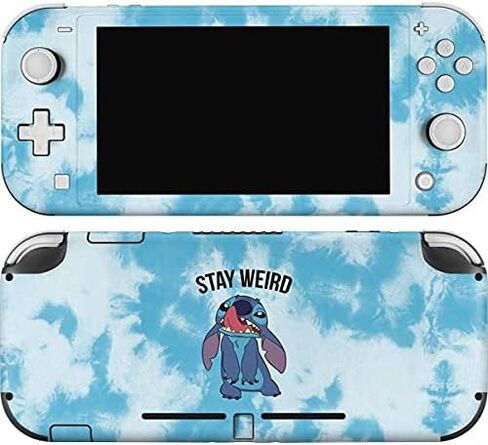 Skinit Decal Gaming Skin Compatible with Nintendo Switch Lite - Officially Licensed Disney Lilo and Stitch Stay Weird Design in Saudi Arabia