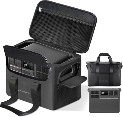 حقيبة حمل متوافقة مع محطة الطاقة المحمولة DJI Power 1000، حقيبة تخزين للسفر مضادة للتصادمات، مقاومة للخدش، مقاومة للماء مع جيوب خلفية وجوانب لكابل الشحن والملحقات in Saudi Arabia