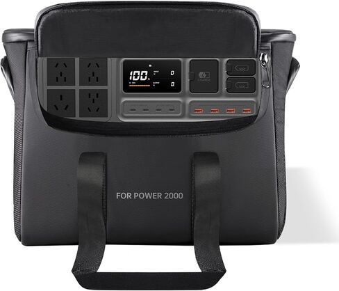 حقيبة حمل متوافقة مع محطة الطاقة المحمولة DJI Power 1000، حقيبة تخزين للسفر مضادة للتصادمات، مقاومة للخدش، مقاومة للماء مع جيوب خلفية وجوانب لكابل الشحن والملحقات in Saudi Arabia