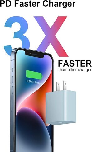 [3 حزمة] كتلة شاحن USB C ، iPhone 16 Charger Block 20W PD Adapter for iPhone 16/16Pro/16Pro Max/16Plus/15/14/13/11/11/xs/x ، ipad والمزيد in Kuwait