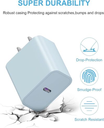 [3 حزمة] كتلة شاحن USB C ، iPhone 16 Charger Block 20W PD Adapter for iPhone 16/16Pro/16Pro Max/16Plus/15/14/13/11/11/xs/x ، ipad والمزيد in Kuwait