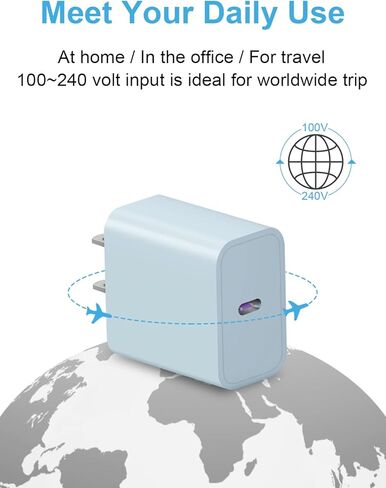 [3 حزمة] كتلة شاحن USB C ، iPhone 16 Charger Block 20W PD Adapter for iPhone 16/16Pro/16Pro Max/16Plus/15/14/13/11/11/xs/x ، ipad والمزيد in Kuwait