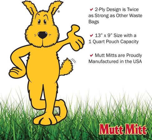 حقيبة التقاط نفايات الكلاب من MUTT MITT، عدد 100 قطعة in Saudi Arabia