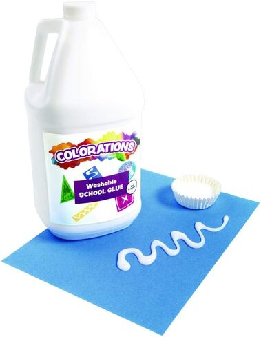 Colorations White & Clear Liquid Glue, 1 Gallon of Each -WHCLRGLU in Saudi Arabia