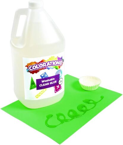 Colorations White & Clear Liquid Glue, 1 Gallon of Each -WHCLRGLU in Saudi Arabia