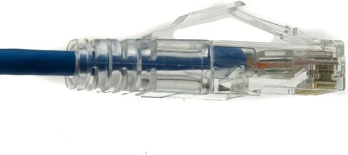 كابل Ethernet Slim Cat6a 15 قدمًا (10 حزمة) داخلي وخارجية 10 جيجابتة غير مصبوب من سلك الشبكات الرفيعة الفائقة ، كابل الإنترنت RJ45 LAN للكمبيوتر الشخصي ، MAC ، الكمبيوتر المحمول ، PS5 ، Xbox - أصفر in Kuwait