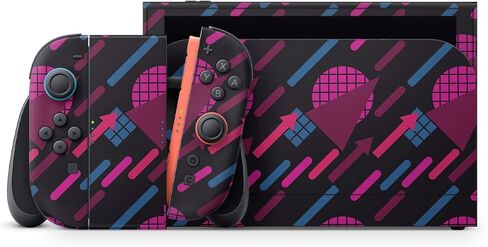 Glossy Glitter Gaming Skin Compatible with Nintendo Switch 2 Console Only - Green Stars - Premium 3M Vinyl Protective Wrap Decal Cover - Easy to Apply | Crafted in The USA by MightySkins in Saudi Arabia