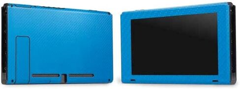 Skinit Decal Gaming Skin Compatible with Nintendo Switch Bundle - Green Carbon Fiber Specialty Texture Material Design in Saudi Arabia