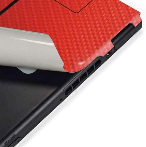 Skinit Decal Gaming Skin Compatible with Nintendo Switch Bundle - Green Carbon Fiber Specialty Texture Material Design in Saudi Arabia