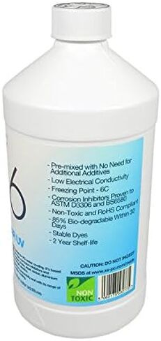 XSPC EC6 Translucent Premix PC Coolant (1000mL) with Filling Cap/Straw Bundle, Blood Red in Kuwait