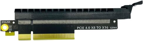 JMT PCIE 4.0 x4 x8 إلى X16 محول بطاقة RISER محول PCB Gen4 لوحة لبطاقة بطاقة شبكة الرسومات وبطاقة PCIE قياسية أخرى (x8 إلى x16) in Kuwait