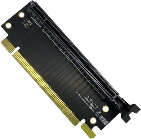 JMT PCIE 4.0 x4 x8 إلى X16 محول بطاقة RISER محول PCB Gen4 لوحة لبطاقة بطاقة شبكة الرسومات وبطاقة PCIE قياسية أخرى (x8 إلى x16) in Kuwait