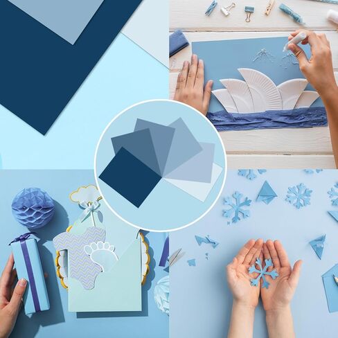AnyDesign 60 ورقة 8.5 × 11 بوصة بوهو ورق سميك بطاقات ورقية فارغة ملونة ورق قصاصات ملون للمطبوعات DIY الفنون والحرف اليدوية وصنع اللوازم المدرسية والمكتبية المنزلية in Saudi Arabia