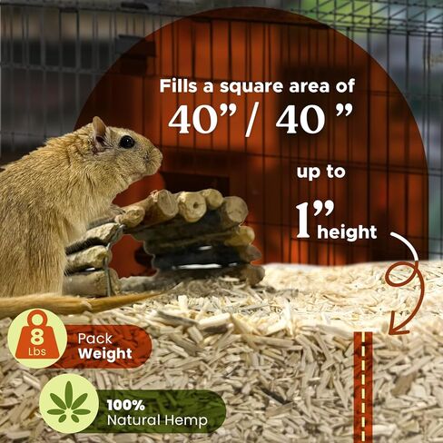 [33lbs] Small Animal Bedding - Superior Absorption & Odor Control- Eco-Friendly Pet Bedding for Chickens, Hamster Bedding & for Rabbits, Rat, Snake - Low Dust & Easy Maintenance Coop Flooring &Bedding in Saudi Arabia