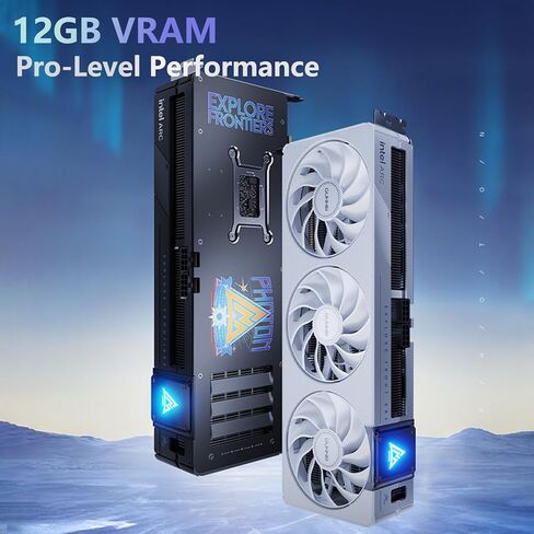 GUNNIR Intel Arc B580 12GB GDDR6 192-bit Graphics Card, 2670 MHz Boost Clock, PCIe 4.0 x16, HDMI 2.1 + 3X DP 2.1, Dual Fan Cooling | 190W TBP - 4K Gaming & Streaming in Kuwait