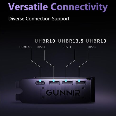 GUNNIR Intel Arc B580 12GB GDDR6 192-bit Graphics Card, 2670 MHz Boost Clock, PCIe 4.0 x16, HDMI 2.1 + 3X DP 2.1, Dual Fan Cooling | 190W TBP - 4K Gaming & Streaming in Kuwait