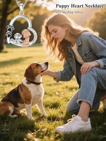 Shusukue Pet Keepsake Gifts Dog/Highland Cow Heart Necklace 925 Sterling Silver Memorial Pet Jewelry for Women Teen Girls 18+2 Inch Chain (with Gift Box) in Kuwait