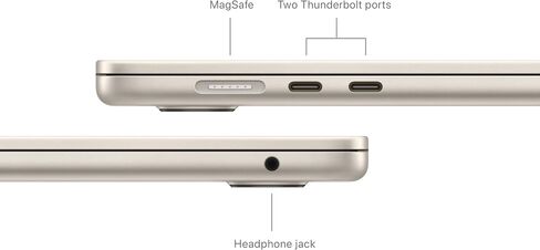 2024 Apple MacBook Air with Apple M3 Chip (15-inch, 16GB RAM, 512GB SSD Storage) (QWERTY English) Silver (Renewed) in Kuwait