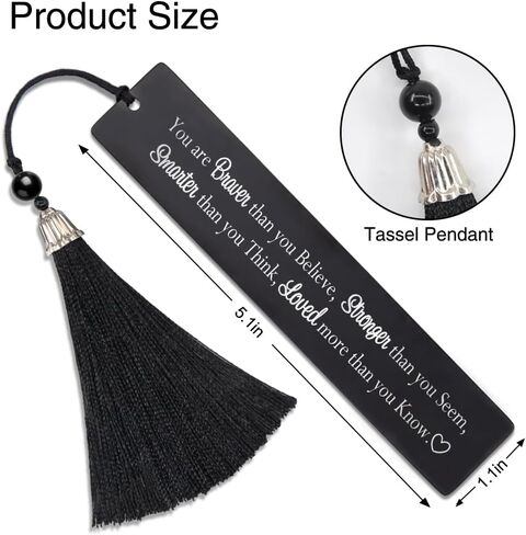 Life Isnt About Waiting for The Storm to Pass Its Learning to Dance in The Rain, Metal Engraved Bookmark, Teacher Gift, Book Club Gift for Women Men Friends in Kuwait