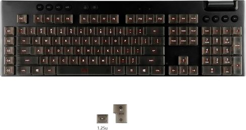 ymdk سود الصلبة اللون الأسود أبيض الخطية البساطة keycaps pc materied frosted low profile keycap متوافق مع Logi G813 G815 G913 G915 TKL Mechanical Keyboard in Kuwait