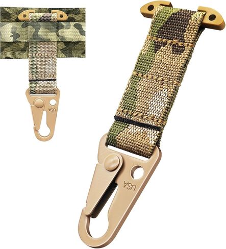Premium Molle Key Holder, Tactical Gear Clip to Attach Gloves & Gas Mask, T-Mount Molle Glove Clip, Tactical Belt Accessories, Lightweight Gear, Easy to Use in Saudi Arabia