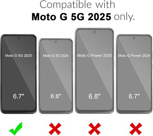للحصول على Moto G-5G 2024 CASE: مع حامي الشاشة الزجاجية المقسى ، فإن تصميمًا أنيقًا وخفيف الوزن لموتورولا G 5G 2024 𝐍𝐨𝐭 𝐅𝐢𝐭 "𝐆 𝐏𝐥𝐚𝐲 𝟐𝟎𝟐𝟒" ، الأسود in Kuwait