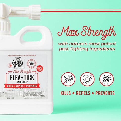 SKOUT'S HONOR: Flea + Tick Dog & Home Spray with Natural Cedarwood and Peppermint Essential Oils, 28 oz. in Saudi Arabia