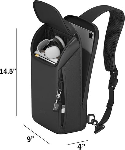 حقيبة Sling Crossbody Backpack Compact EDC Daypack للرجال أكياس كتف الصدر البسيط 11 بوصة iPad Pro M4/ iPad Air M2 in Kuwait