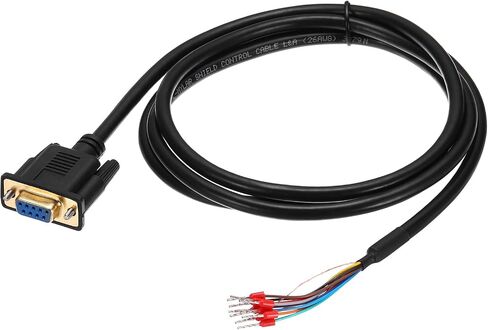 Meccanixity DB9 RS232 كابل التسلسلي ، 26AWG DB9 أنثى إلى سلك عاري مع 9 أطراف الأسلاك ، تمديد 232 كابل محمي مزدوج 4.9 قدم in Kuwait