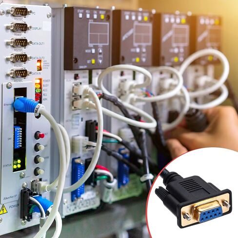 Meccanixity DB9 RS232 كابل التسلسلي ، 26AWG DB9 أنثى إلى سلك عاري مع 9 أطراف الأسلاك ، تمديد 232 كابل محمي مزدوج 4.9 قدم in Kuwait