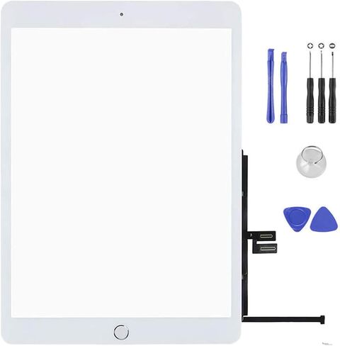 For iPad 7 7th / 8 8th Gen Screen Replacement Digitizer 2019/2020 10.2 Inch Touch Glass, for 7th 8th Generation A2197 A2198 A2200, A2270 A2428 A2429 A2430 with Home Button, Repair Kit in Saudi Arabia