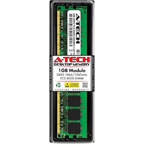 A-Tech 4GB (2x2GB) DDR2 1066MHz / 1067MHz DIMM PC2-8500 UDIMM Non-ECC 1.8V CL7 240-Pin Desktop Computer RAM Memory Upgrade Kit