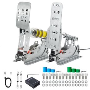 Simjack UT Sim Racing Pedals 200kg تحميل خلايا الفرامل دواسة PC PC Desiging Simulator Sensor مستشعر الضغط هو الهيدروليكي (UT-P3-H3)