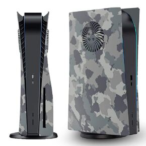 Plate for ps5 Faceplate Case with Cooling Vents Cover Replacement Plate for PS5 Disc Edition Hard Shell Faceplate Camouflage Skin Cover Plates ABS Side Plate for PS5 Console Controller Camouflage