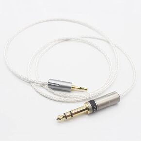 youkamoo 1/4 "TRS 6.35mm إلى 3.5 مم من الذكور إلى محول سماعة الرأس الستيريو الذكور كابل الصوت AUX Cable 1M