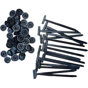 Nylon Universal Cable Tie Buckle, Heavy Duty Self-Locking Button Head Zip Tie, Multipurpose Cable Tie Clips & Cable Holder for Car Repair, Wiring Management & Home Use - 50pcs