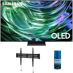 Samsung QN65S90DAFXZA 65 بوصة 4K OLED SMART TV مع Dolby Atmos مع جهاز تلفزيون TV ثابتة MOUNT-MOUNT-43-90 لتلفزيونات متوفرة 43-90 بوصة ومجموعة منظف شاشة Walts HDTV (2024)