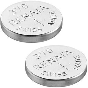 Renata Watch Battery Swiss Made Renata 370 or SR920SW 1.5V (2 Batteries, 370 or SR 920 SW)