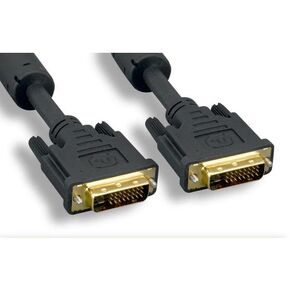 Nippon Labs 30D-10DV-07125-G Black DVI-D Dual Link (24+1Pin) إلى DVI-D Dual Link (24+1Pin) Male to Male DVI 24 AWG Cable