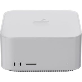 لاستوديو Apple MAC 2025/2022 حالة السيليكون ، غطاء حالة الحماية الكامل للجلد - أبيض